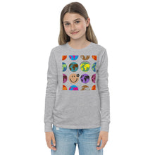画像をギャラリービューアに読み込む, Original Globe Youth Long sleeve T-shirt / オリジナル地球儀ユース長袖Tシャツ