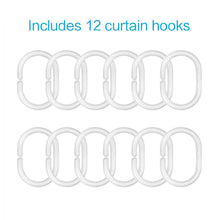 画像をギャラリービューアに読み込む, Shower Curtain Waterproof Polyester with Hooks / ニコちゃんシャワーカーテン
