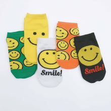 画像をギャラリービューアに読み込む, Womens cotton socks  smiley face /  スマイリーフェイスコットン靴下女性用
