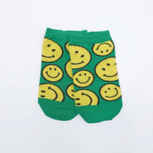 画像をギャラリービューアに読み込む, Womens cotton socks  smiley face /  スマイリーフェイスコットン靴下女性用
