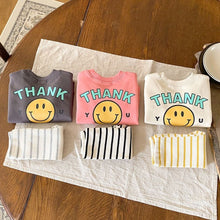 画像をギャラリービューアに読み込む, Baby&#39;s Sweatshirt + Striped Leggings Pants (Sold Separately) / ニコちゃんスウェットシャツ、ストライプレギンスパンツ幼児用（上下別売り）
