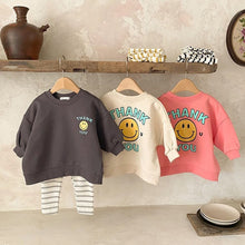 画像をギャラリービューアに読み込む, Baby&#39;s Sweatshirt + Striped Leggings Pants (Sold Separately) / ニコちゃんスウェットシャツ、ストライプレギンスパンツ幼児用（上下別売り）
