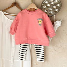 画像をギャラリービューアに読み込む, Baby&#39;s Sweatshirt + Striped Leggings Pants (Sold Separately) / ニコちゃんスウェットシャツ、ストライプレギンスパンツ幼児用（上下別売り）

